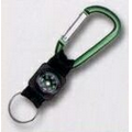 Carabiner with Webbing Strap & Compass